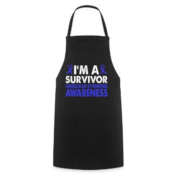 Blue Ribbon of the - Cooking Apron - black - Front - AI Model Male 185 dark (185cm)