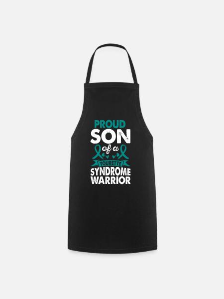 Mois de la sensibilisation du guerrier au syndrome de Gilles de la Tourette - Tablier de cuisine - noir
