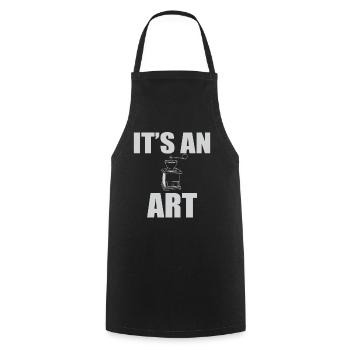 Manual Coffee Grinders Quote - Cooking Apron - black - Front - AI Model Male 185 dark (185cm)