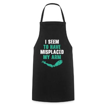J’ai l’impression d’avoir égaré mon bras Funny Am - Tablier de cuisine - noir - Devant - AI Model Male 185 dark (185cm)
