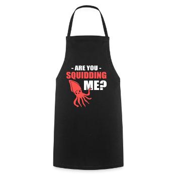Are You Squidding Me? Fisherman - Cooking Apron - black - Front - AI Model Male 185 dark (185cm)