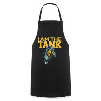 Sea Turtle Tortoise I Am The Tank - Cooking Apron - black - Front - AI Model Male 185 dark (185cm)