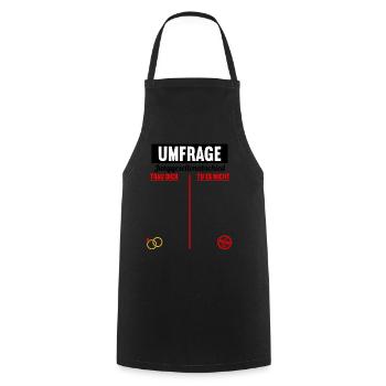 Junggesellenabschied Polterabend JGA Männer - Kochschürze - Schwarz - Vorne - AI Model Male 185 dark (185cm)