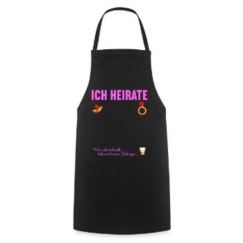 Junggesellenabschied Polterabend JGA Männer - Kochschürze - Schwarz - Vorne - AI Model Male 185 dark (185cm)