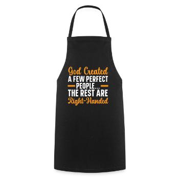 God created a few perfect people to rest right - Cooking Apron - black - Front - AI Model Male 185 dark (185cm)