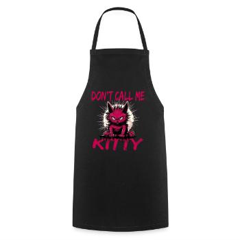 Don't Call Me Kitty - Kochschürze - Schwarz - Vorne - AI Model Male 185 dark (185cm)