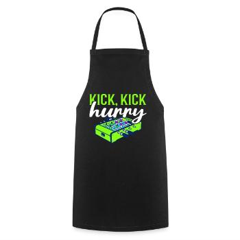 Foosball Gift Fans Wuzler Foosball - Cooking Apron - black - Front - AI Model Male 185 dark (185cm)