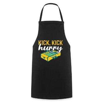 Foosball Gift Fans Wuzler Foosball - Cooking Apron - black - Front - AI Model Male 185 dark (185cm)