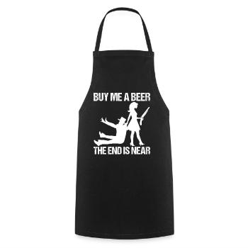 Bachelor party rumbling bachelor party - Cooking Apron - black - Front - AI Model Male 185 dark (185cm)