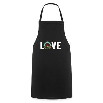 Love Agriculture Agriculteur Biologique Agriculteur Agronome - Tablier de cuisine - noir - Devant - AI Model Male 185 dark (185cm)
