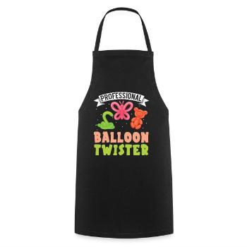 Modélisation professionnelle de ballon Balloon Twister - Tablier de cuisine - noir - Devant - AI Model Male 185 dark (185cm)