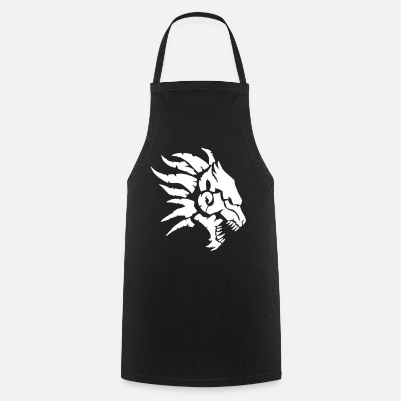 La bête infernale (blanc) - Tablier de cuisine - noir