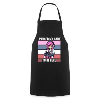 Gaming Console PC Gamer Girl Gamer Girl - Cooking Apron - black - Front - AI Model Male 185 dark (185cm)