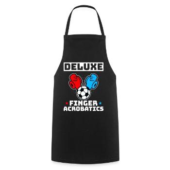 Foosball Gift Fans Wuzler Foosball - Cooking Apron - black - Front - AI Model Male 185 dark (185cm)