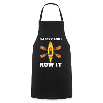 I'm Sexy And I Row It Paddler - Cooking Apron - black - Front - AI Model Male 185 dark (185cm)