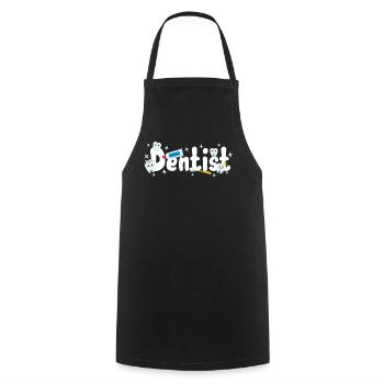 Dentiste Dentiste - Tablier de cuisine - noir - Devant - AI Model Male 185 dark (185cm)