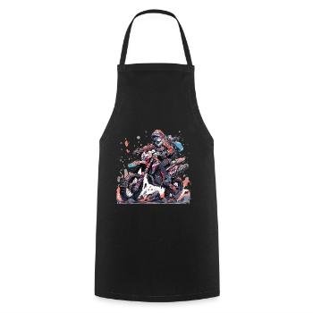 Motocross Dirtbike Motocross Motorcycle Enduro - Cooking Apron - black - Front - AI Model Male 185 dark (185cm)