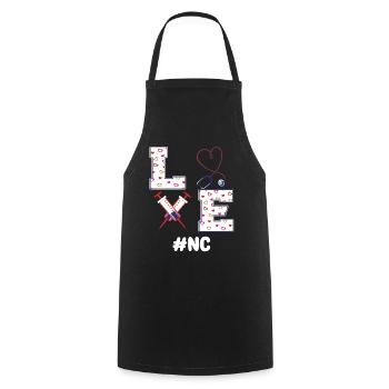 Nurse Consultant Shirt - Cooking Apron - black - Front - AI Model Male 185 dark (185cm)