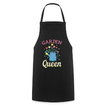 Garden Queen - Garden lovers - Cooking Apron - black - Front - AI Model Male 185 dark (185cm)