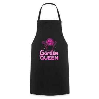 Garden Queen - Garden lovers - Cooking Apron - black - Front - AI Model Male 185 dark (185cm)