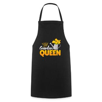 Garden Queen - Garden lovers - Cooking Apron - black - Front - AI Model Male 185 dark (185cm)