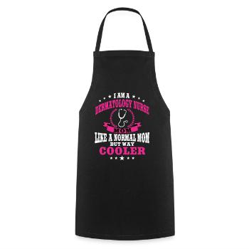 Dermatology Nurse Outfit Skin Care - Cooking Apron - black - Front - AI Model Male 185 dark (185cm)