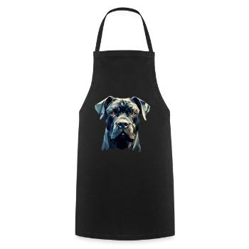 Cane Corso für einen Cane Corso Besitzer - Kochschürze - Schwarz - Vorne - AI Model Male 185 dark (185cm)