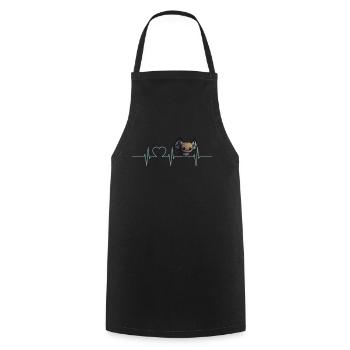 Bats Bat - Cooking Apron - black - Front - AI Model Male 185 dark (185cm)