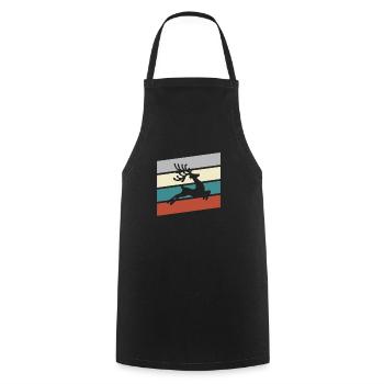 Moose Retro - Tablier de cuisine - noir - Devant - AI Model Male 185 dark (185cm)