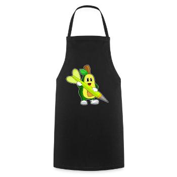 Avocado Dart Dartpfeil - Cooking Apron - black - Front - AI Model Male 185 dark (185cm)