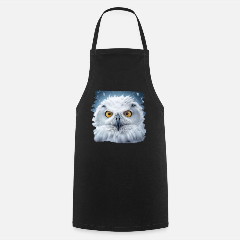 Owls Owl Owl Eagle Owl Night Owl Owl - Cooking Apron - black