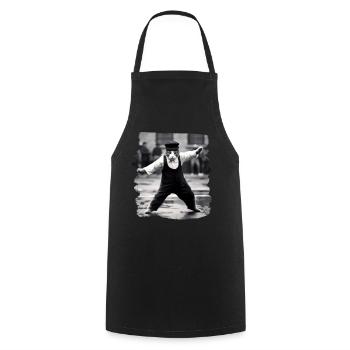 Chats Chat Chat Amoureux Drôles de Chats - Tablier de cuisine - noir - Devant - AI Model Male 185 dark (185cm)