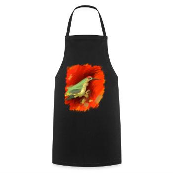 Cadeau en rouge et vert, super, haute qualité - Tablier de cuisine - noir - Devant - AI Model Male 185 dark (185cm)