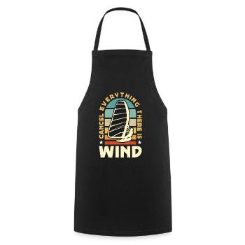 Windsurfing Cancel Everything There Is Wakeboard - Cooking Apron - black - Front - AI Model Male 185 dark (185cm)