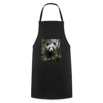 Pandas réaliste Panda Panda géant - Tablier de cuisine - noir - Devant - AI Model Male 185 dark (185cm)