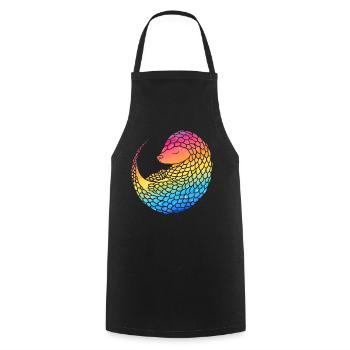 Variegated pangolins owners pangolins - Cooking Apron - black - Front - AI Model Male 185 dark (185cm)