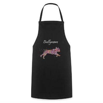 Bully Mom French Bulldog Dog Mom Dogs - Cooking Apron - black - Front - AI Model Male 185 dark (185cm)