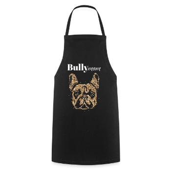 Bully Maman Bulldog Français Bulldog Frenchie - Tablier de cuisine - noir - Devant - AI Model Male 185 dark (185cm)