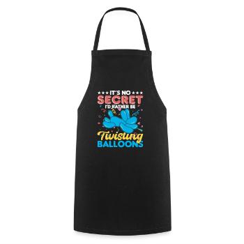 Balloon Twisting Design - Cooking Apron - black - Front - AI Model Male 185 dark (185cm)