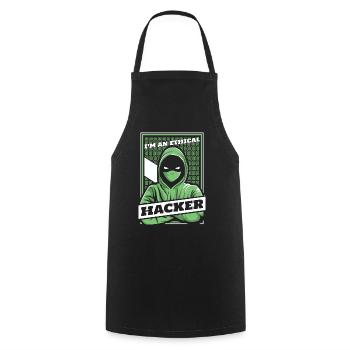 I'm An Ethical Hacker Social Engineering Phishing - Cooking Apron - black - Front - AI Model Male 185 dark (185cm)