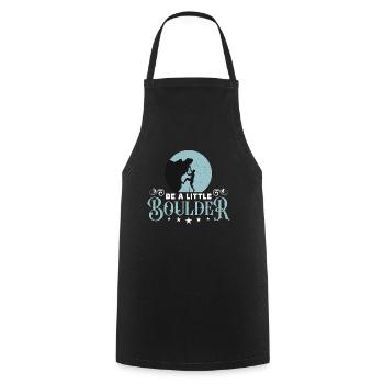 Escalade en salle Soyez un petit alpiniste de rocher - Tablier de cuisine - noir - Devant - AI Model Male 185 dark (185cm)