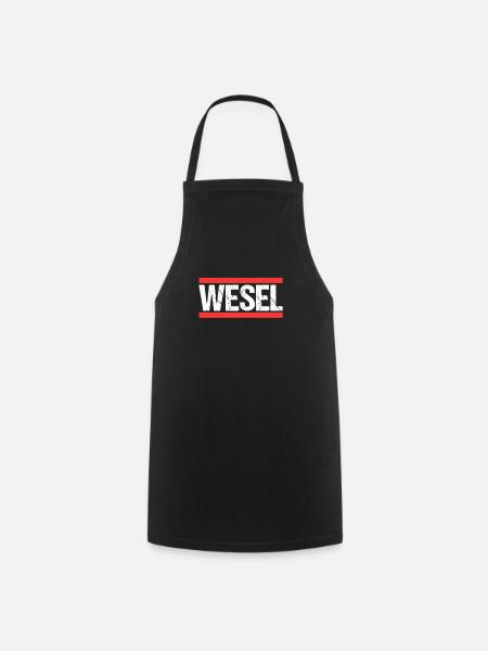 Weselerin Weseler Wesel - Kochschürze - Schwarz