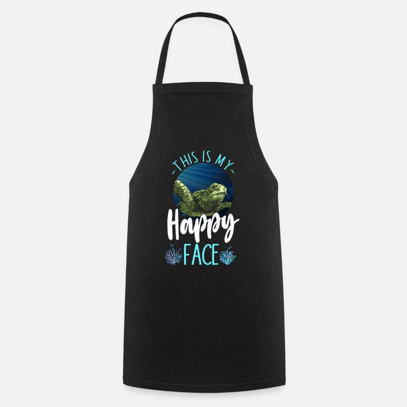 Sea Turtle Tortoise This Is My - Cooking Apron - black