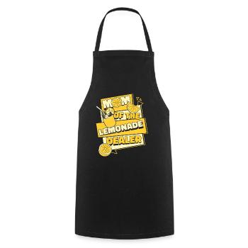 Mom Of The Lemonade Dealer Lemonade Lover - Cooking Apron - black - Front - AI Model Male 185 dark (185cm)