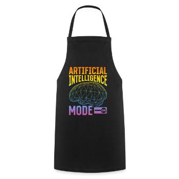 Machine Learning - Artificial Intelligence Mode On - Kochschürze - Schwarz - Vorne - AI Model Male 185 dark (185cm)