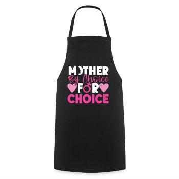 Feminist Mother By Choice For - Kochschürze - Schwarz - Vorne - AI Model Male 185 dark (185cm)