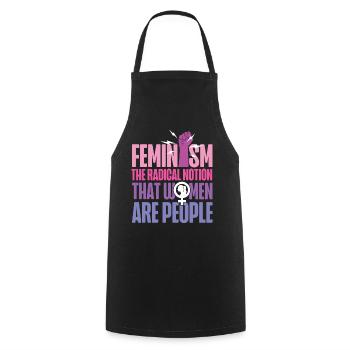 Feminist Feminism The Radical - Cooking Apron - black - Front - AI Model Male 185 dark (185cm)
