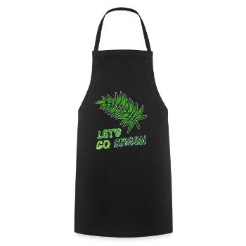 Environmentalists Mother Earth Nature Statement Environment - Cooking Apron - black - Front - AI Model Male 185 dark (185cm)