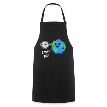 Mutter Erde Umwelt Umweltfreundlich Statement - Kochschürze - Schwarz - Vorne - AI Model Male 185 dark (185cm)