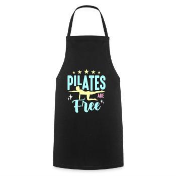 Pilates Are Free Reformer Pilates Class Training - Kochschürze - Schwarz - Vorne - AI Model Male 185 dark (185cm)